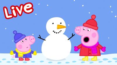  Peppa Pig CHRISTMAS 2025 LIVE Winter Fun Full Episodes  Kids Cartoons 
