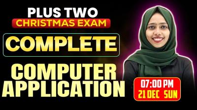 Plus One Computer Application Christmas Exam  All Chapters Revision  Exam Winner
