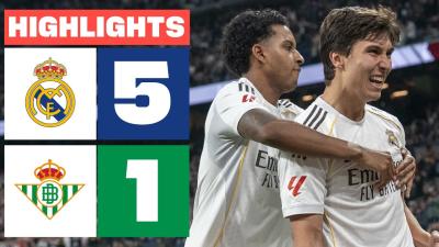 REAL MADRID 5  1 REAL BETIS  RESUMEN LALIGA EA SPORTS