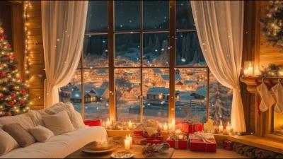  Relaxing Fireplace Ambience 4K  Crackling Fire Sounds