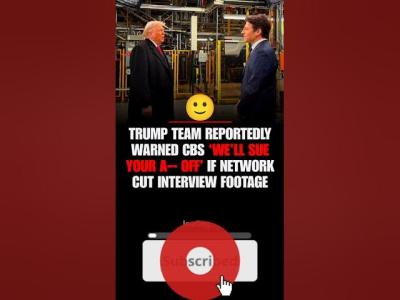  ROLL THE TAPE White House Warns CBS to Air Full Trump Interview or Face Lawsuit trump cbse usa