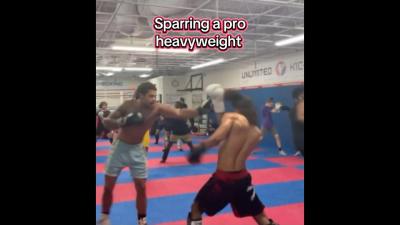 Sparring a Professional Heavyweight Boxer