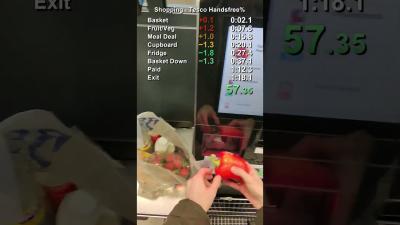 Speedrunning Tesco with Meta Glasses day 16 speedrun