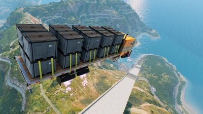 Stair Jumps Down Car Crashes Compilation in BeamNG Drvie 060 BeamNG drive