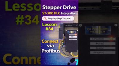 Stepper Drive Control with Siemens S7300 PLC via Profibus  StepbyStep Tutorial