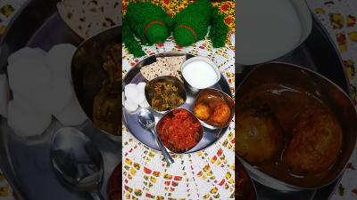 todays lunch thali shortsfood recipe cookingviral youtubeshorts trending