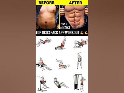 Top 10 Six Pack Abs Workout  Before After Transformation  Flat Belly Exercises