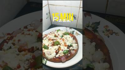 Very Tasty  Healthy 15 Min Homemade Pizza quickrecipe healthypizza