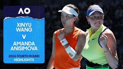 Xinyu Wang v Amanda Anisimova Highlights  Australian Open 2026 Fourth Round