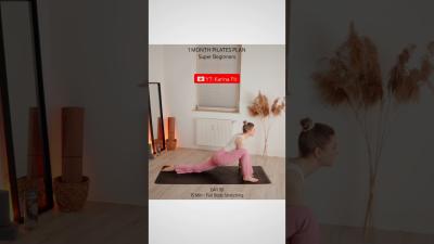 1 MONTH PILATES PLAN  Super Beginners. DAY 10  15 Min Full Body Stretching