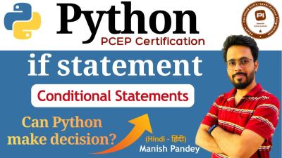 24. if Statement in Python  Python PCEP Certification