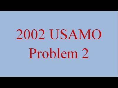 ALG 005  USAMO 2002 Problem 2