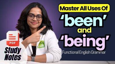 All Uses Of BEEN and BEING  Functional English Grammar Lesson  English With Ananya