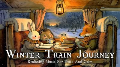 Celtic Music Relaxing Music for Writing  Sleep  Cozy Winter Train Journey