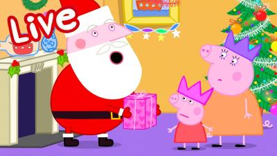 Christmas with Peppa Pig Winter Fun Full Episodes  Kids Cartoons LIVE 247