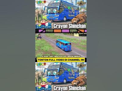 Crayon Shinchan Versi Bus Tayo  Part 3 shorts tayolittlebus sholawat