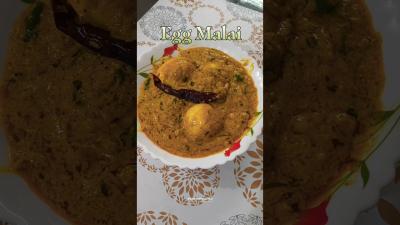 Creamy Egg Malai Recipe Quick  Easy recipe cooking shortsfeed trending viral new food