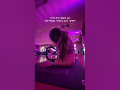 everytime this Pilates ring is out I know its a hard class weightloss pilates workout fitness