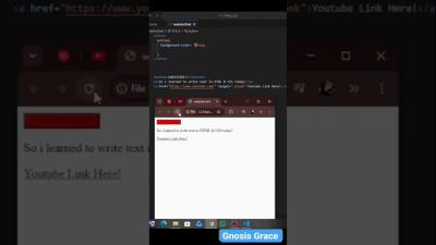 Finally I painted my web in REDIIREDYY.Day 5 of learning HTML AND CSS. shorts trending coding
