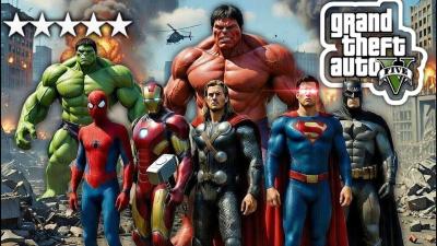 GTA 5 Live SuperHeros Fight 158  SAP Gaming viral gameplay gaming gta gta5