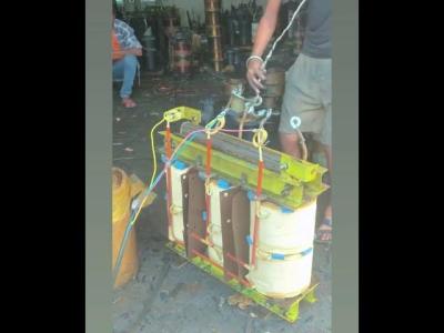 High voltage transformer work without protection electrical workshop shorts
