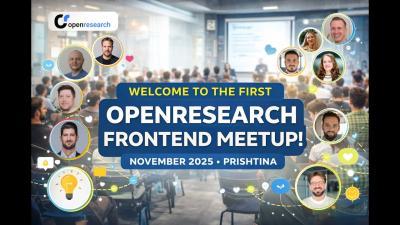 Inside the First OpenResearch Frontend Meetup  Prishtina 2025