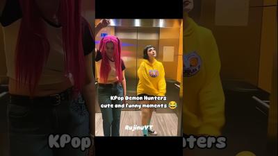 KPop Demon Hunters cute and funny moments pt10 kpdh kpop kpopdemonhunters cosplay rumi jinu