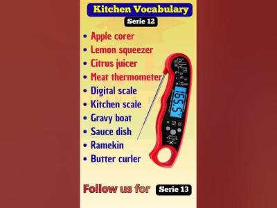 Learn Kitchen Vocabulary in English FAST  Listen  Repeat with Jean  Fabie 1230 Series esl