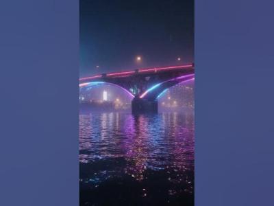 Rainy Neon Streets at Night 