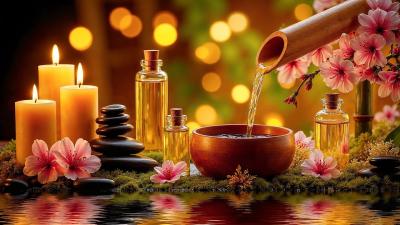 Relaxing Music  Peaceful Water Sounds Calm Mind  Body Relieve Anxiety Deep Sleep 