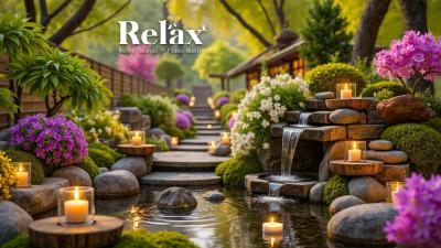 Relaxing Piano with Bamboo Water Sounds Deep Healing to Release Stress Worry  Emotional Fatigue
