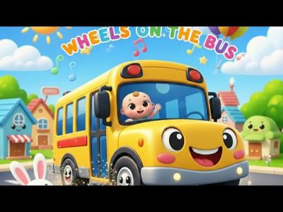 Wheels on the Bus Style Song  The Bus Ride Song  Nursery Rhymes for Kids