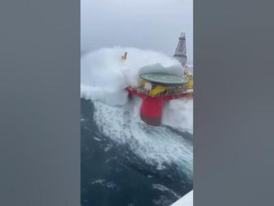  Why NO ONE Survives North Sea Storms northsea oilrig