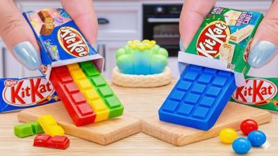 1000 Amazing Miniature KITKAT Mixed Chocolate Cake Recipe  Delicious KitKat Cake