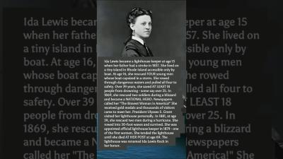 15YearOld Lighthouse Keeper Saved 18 Lives in 39 Years