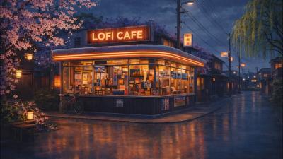 1980s  90s Lofi Hip Hop Beats Experience Rainy Night Productivity   Japanese Old Town Lofi Vibe