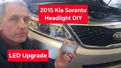 2015 Kia Sorento Headlight Replacement  LED Upgrade StepbyStep Guide
