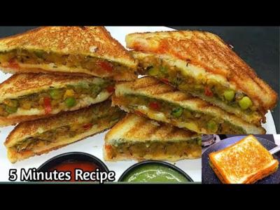 5 Minutes Recipe Quick And Easy Recipe Ramzan Special Recipe Crispy Potato sandwich