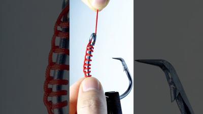 A genius and simple fishing knot tying technique of fisherman fishing shorts