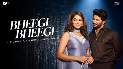 Bheegi Bheegi Official Music Video A.R. Ameen A.R. Rahman Jasleen Dulquer Mrunal  Irshad Kamil