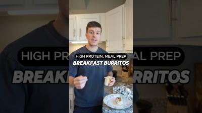 Chicken Breakfast Burritos High Protein Meal Prep Recipe shorts