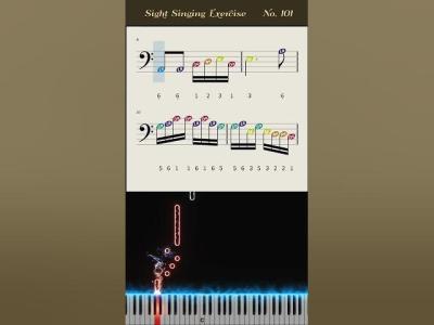 Daily SightSinging Exercise No.101  Dotted rhythm and sixteenth notes