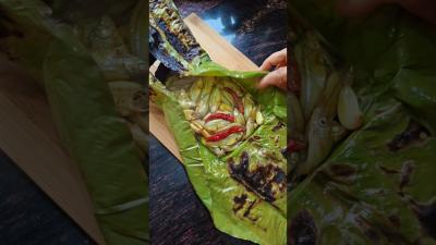 Day 1  Banana Leaf Tandoori Fish Chutney traditional style