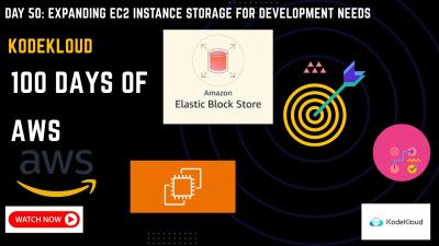 Day 50 Expanding EC2 Instance Storage for Development Needs  100 Days of AWS Cloud