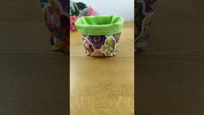 DIY Organizer Basket Sewing  Easy Storage Basket Tutorial handmade diy sewing easysewing