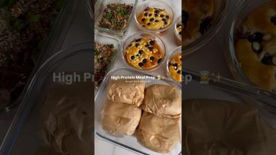 Easy  realistic high protein meal prep to get back on track 