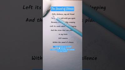 Easy English Karaoke  The Sound of Silence  Sing  Learn English