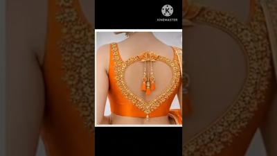 Elegant Bow Blouse Back Design Simple  Stylish  Sewing TutorialStylishBlouse short