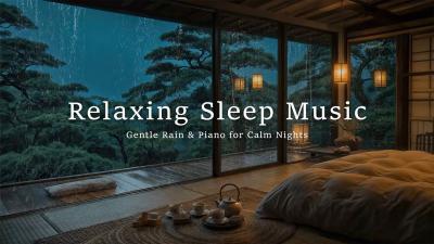 Fall Asleep Fast  Soft Piano Sleep Music with Rain Sounds for Deep Calm  Healing