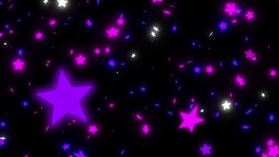 Falling Neon Stars Background Video Blue Purple Glow Star Shapes 4K Wallpaper Moving Background